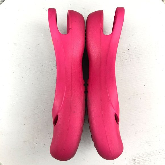 Crocs Women's Size 8 Jayna Pink Closed Toe Cutout Slingback Casual Flats - Picture 8 of 12